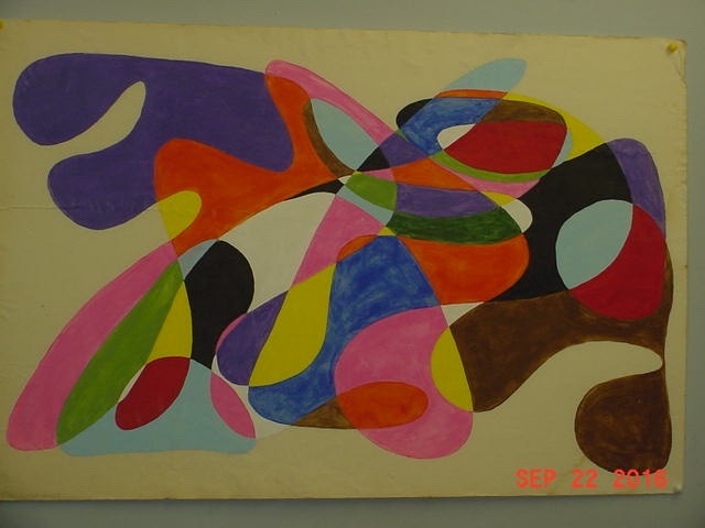 REFLECTIONISTIC ART ABSTRACT PAINTING BUYER’S THOUGHT CONTRIBUTES AS THE MODEL
