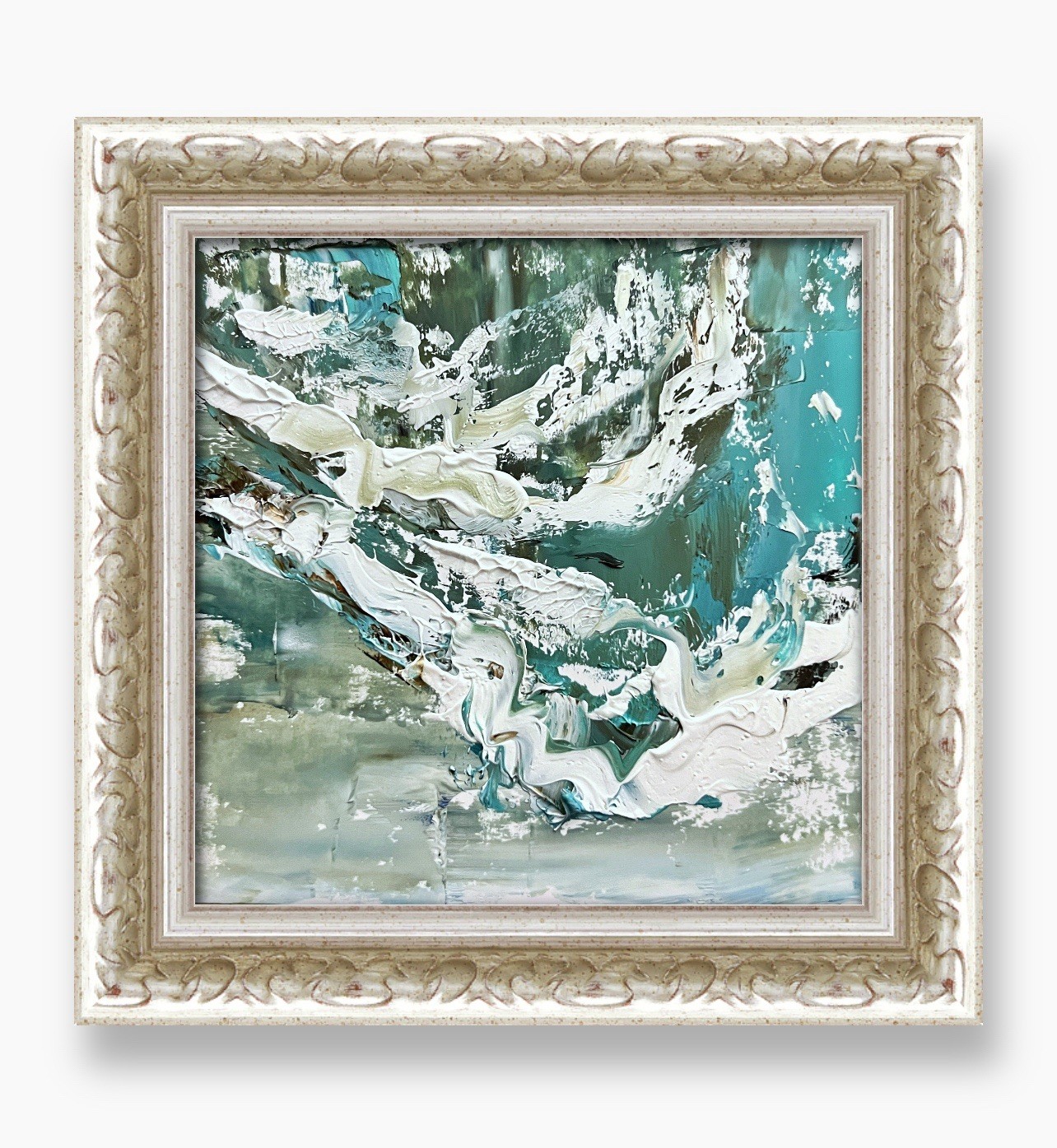 Miami Beach Minimalist Art Framed Decor • Abstract Seascape Contemporary Artwork