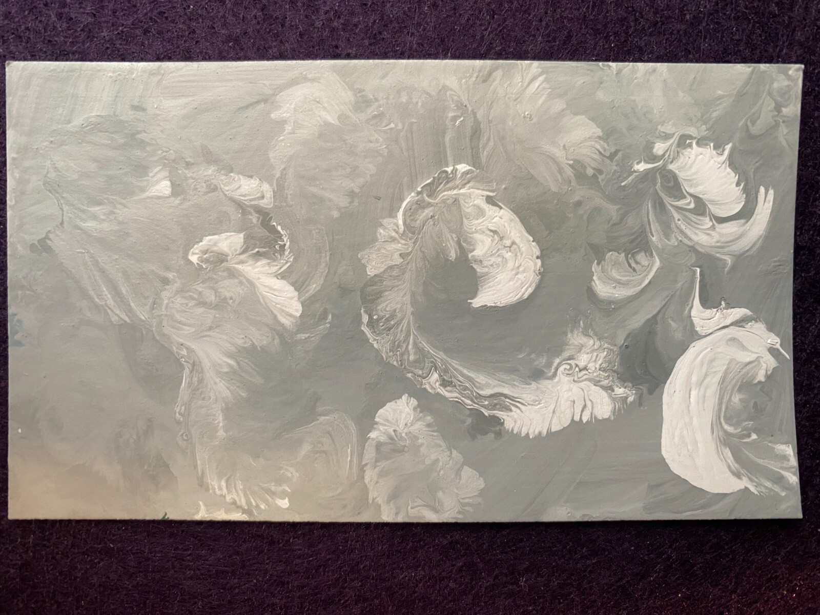 BCA Original Art Card 3.5×2 inches Abstract Latex Signed WGF 2024.0117 F