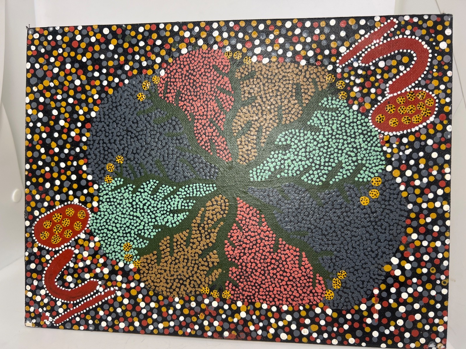 1996 AUDREY NUNGARRAI Aboriginal Painting Australia Warlukurlangu Alice Springs
