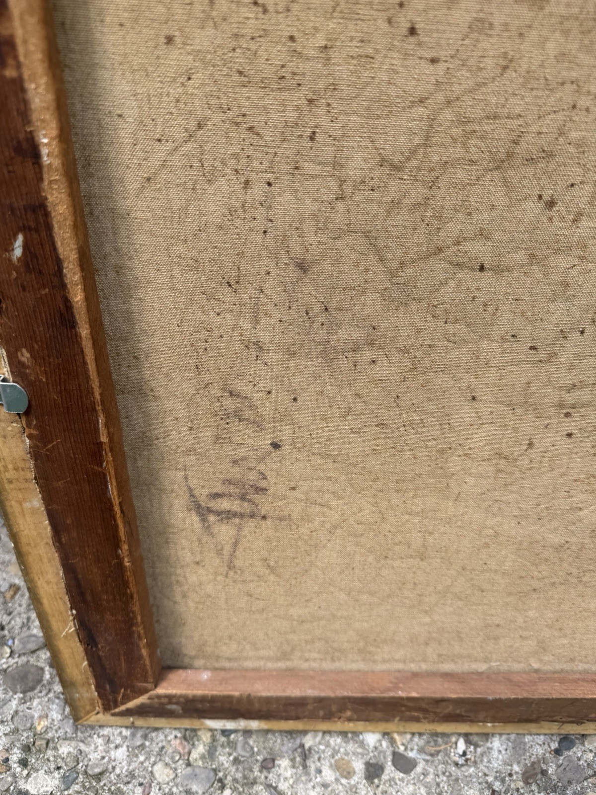 Nicely Executed Impressionist Oil Painting Turn Of The Century Signed On Back