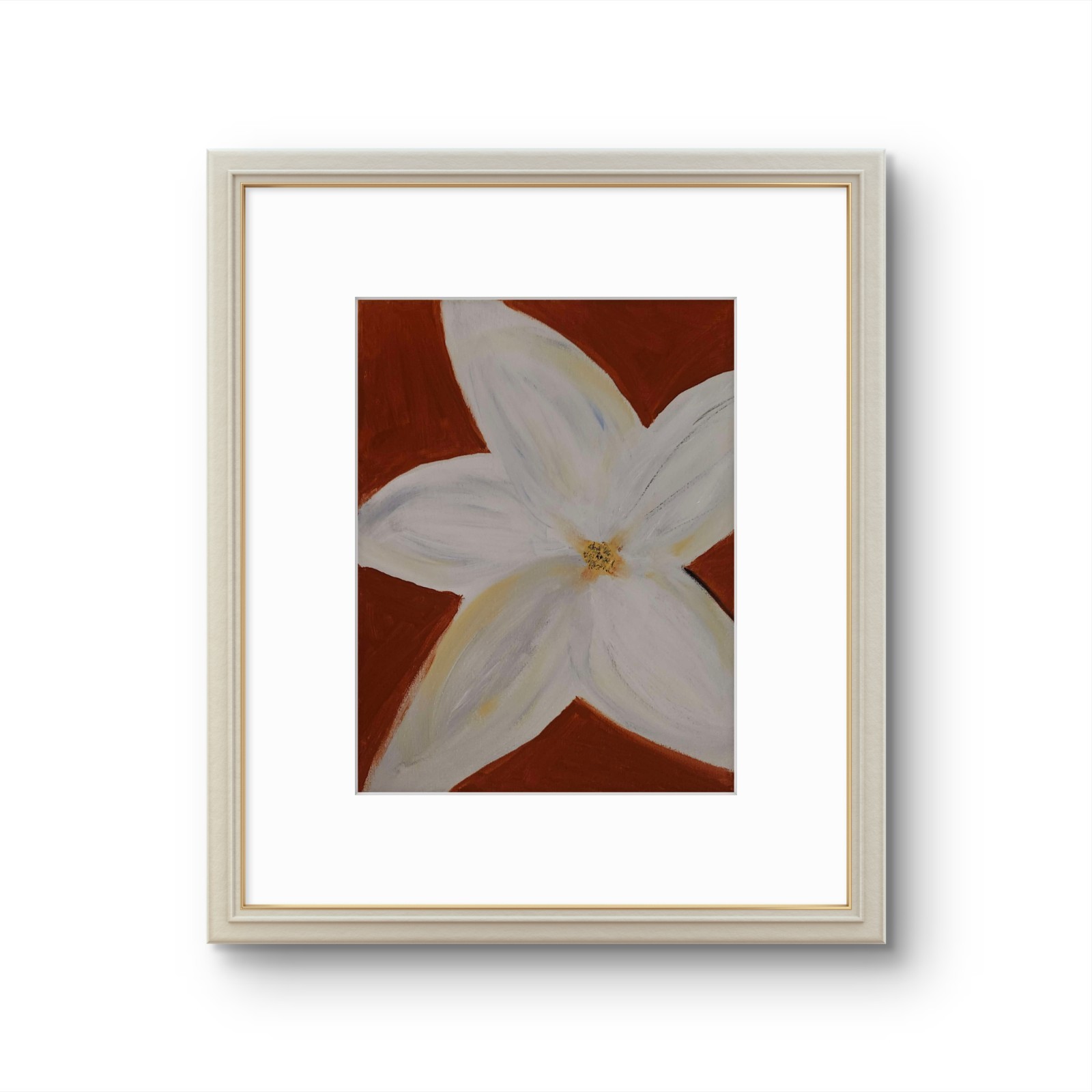 Star Jasmine: Contemporary Expressionist Original AcrylicPainting 11×14 Canvas