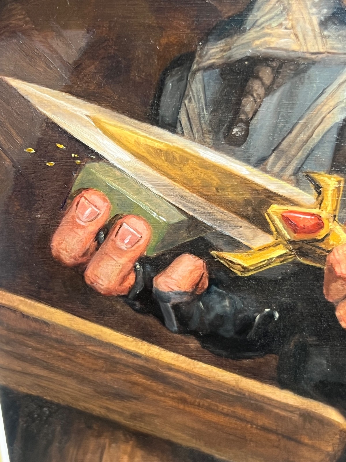 HTF Steven Belledin Original Oil Painting World Warcraft Gnome «Waldo the Decoy»