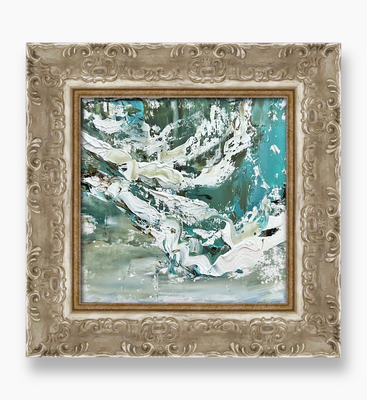 Miami Beach Minimalist Art Framed Decor • Abstract Seascape Contemporary Artwork