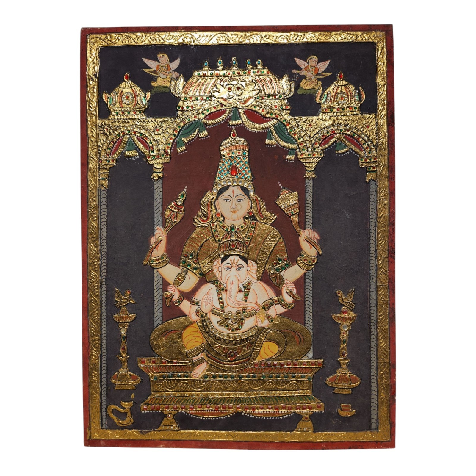India Tanjore Painting Indian Miniature Painting Tanjavur Painting Art