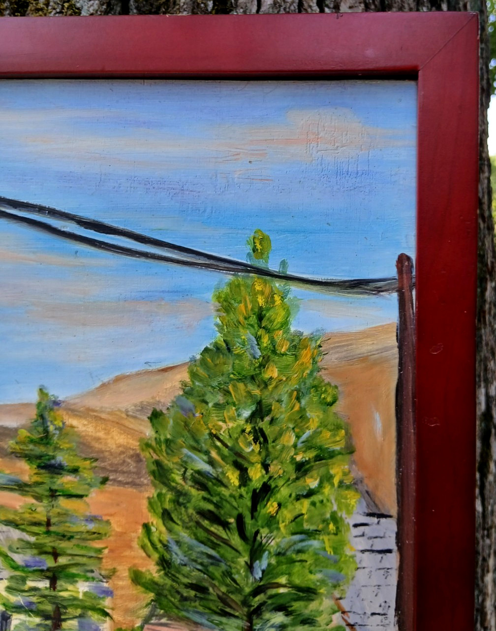 Andrew Carnegie Library, in Baker, Oregon, Painted by Lori, 2009, Well Framed