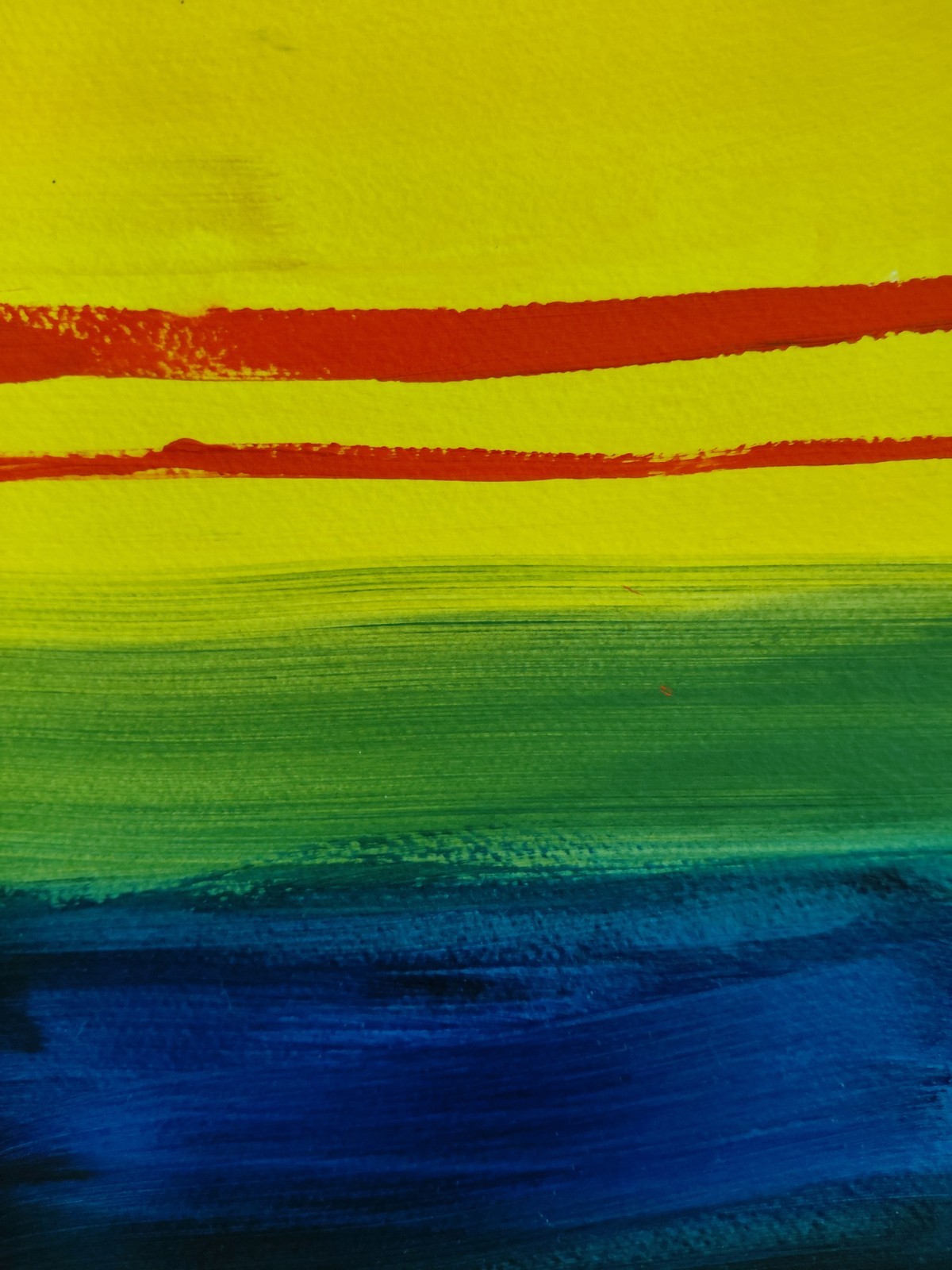 MONA VIVAR 12 x 9 Abstract Acrylic Art on Paper – Colorful Modern Design