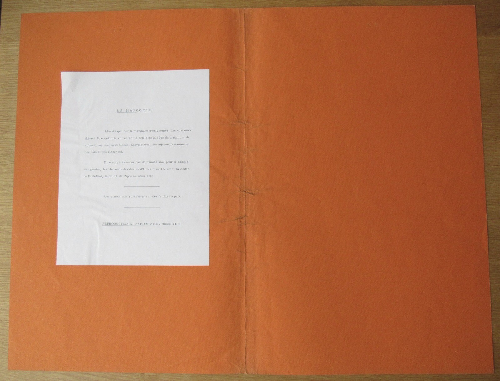 Opera Decor Gouache Drawing Signed by Jacques André Brégère set design painting
