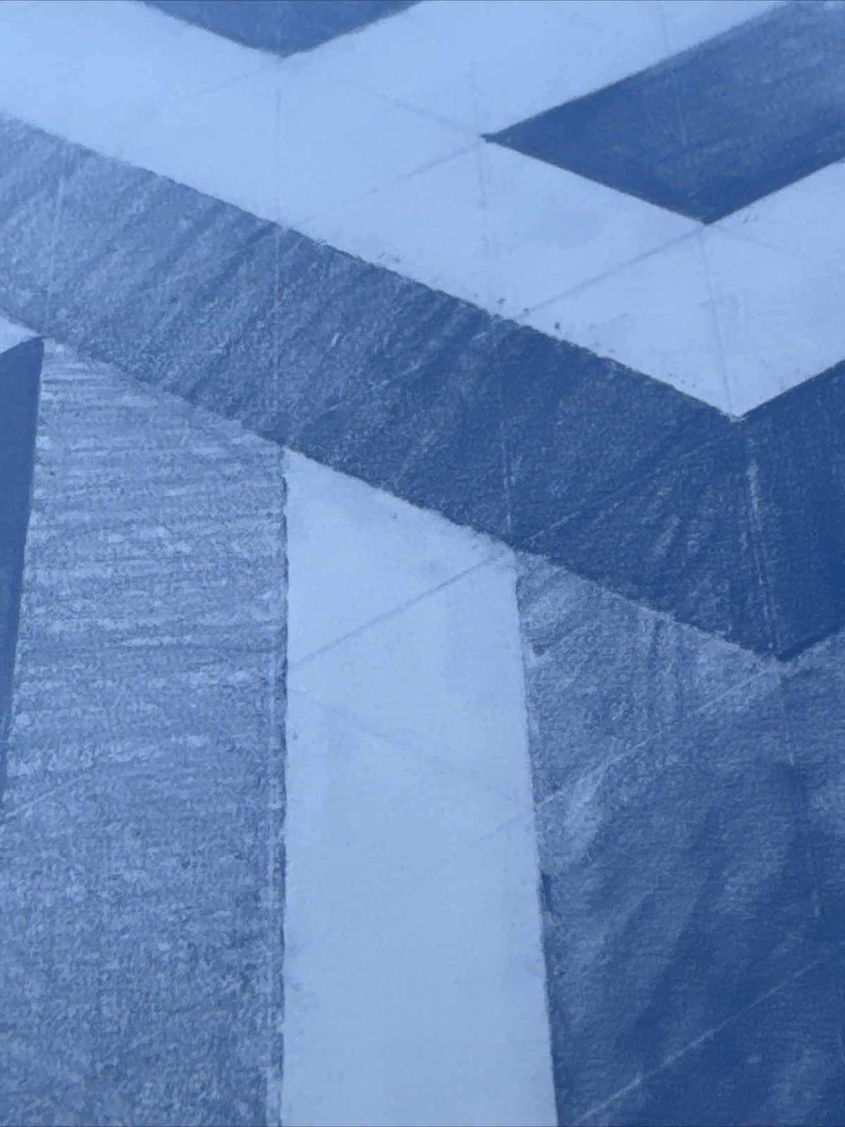 ABSTRACT DRAWING 1970 PROFESSOR LUBENSKY POP MODERNIST CHICAGO KANSAS GEOMETRIC