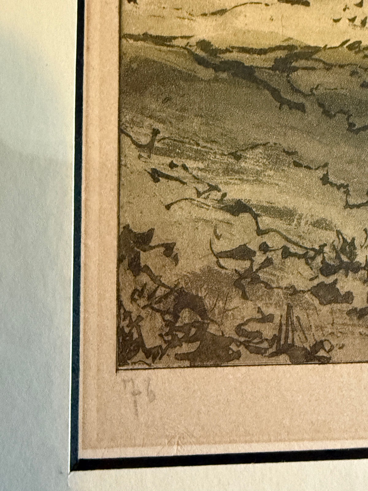 Antique 1925 Andre Delaistre Art Handcolored Signed & Numbered Engraving French