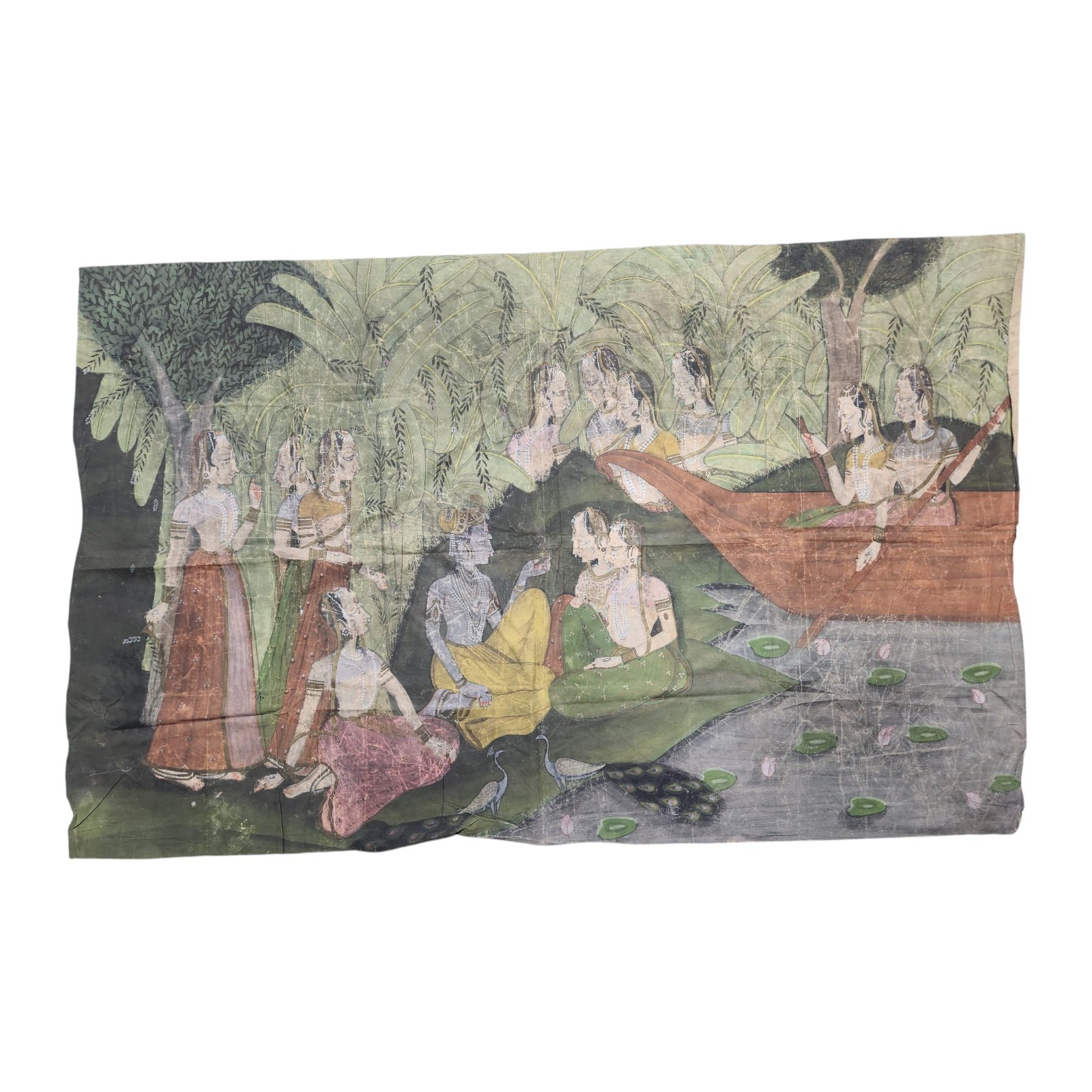 Indian Pichwai Painting hand painted wall hanging vintage pichwai art,…