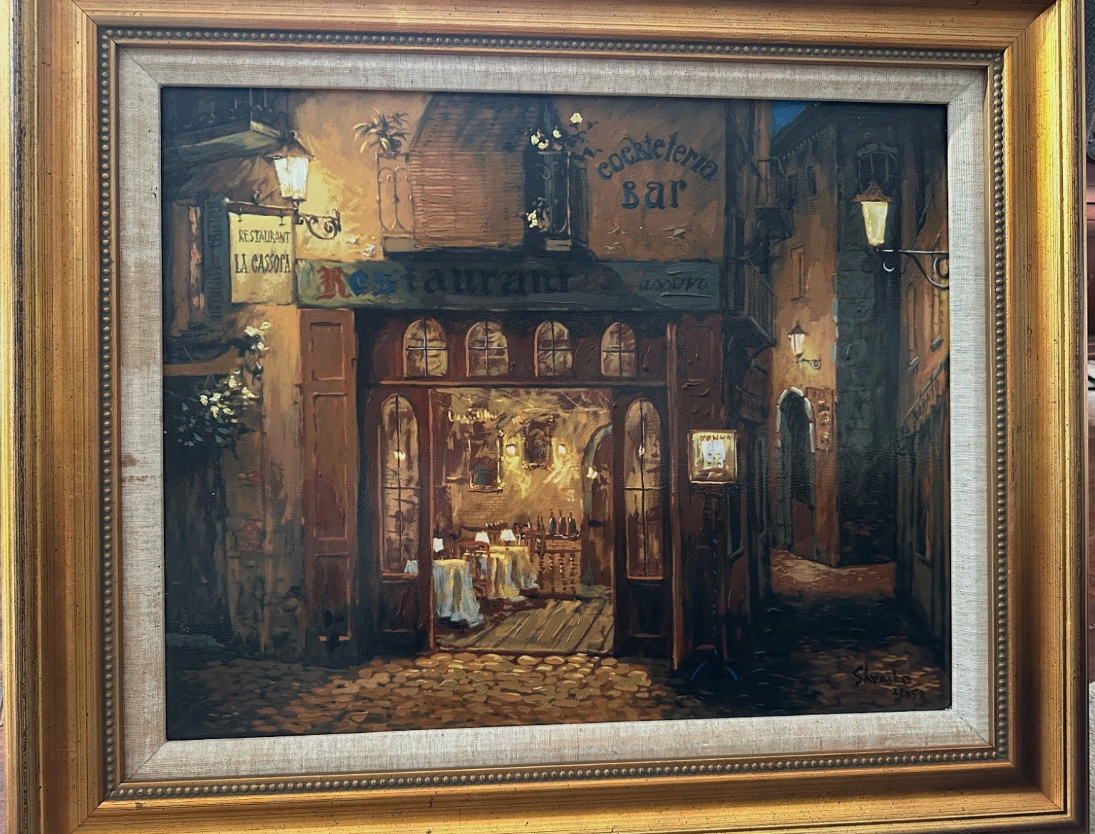 Viktor Shvaiko limited edition painting. Number 2 of 950 «Spanish Balcony»