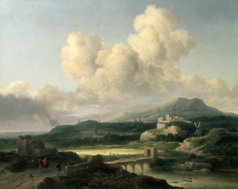 Oil painting Landscape after Ruisdael Thomas Doughty free shipping for all buyer