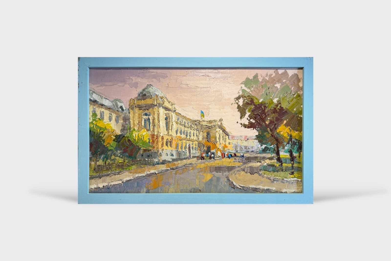 Oil painting Ivan Franko National University of Lviv Ukrainian painter original