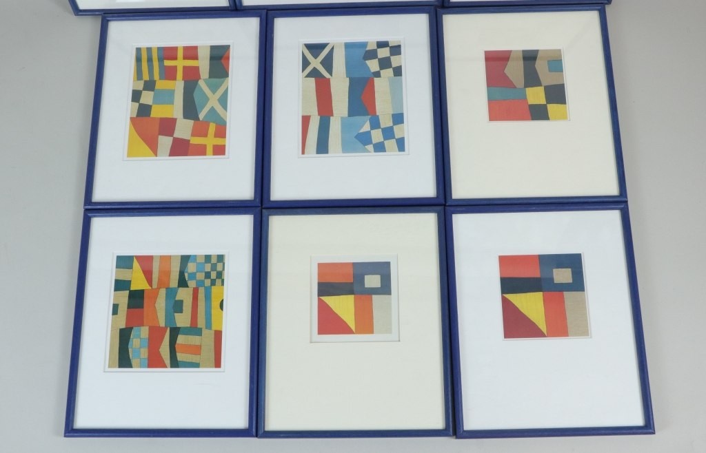 Tetsuo Mizu (1944-2025 Japan) – 9 x Abstract Compositions – Colour Prints