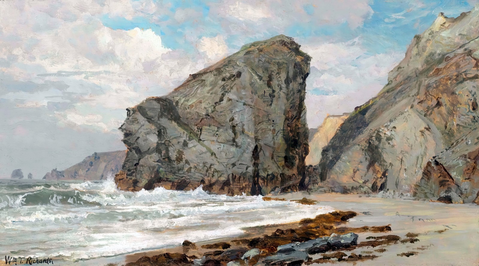 William Trost Richards Promontory Reproduction – Giclee Canvas/Paper/Stretched