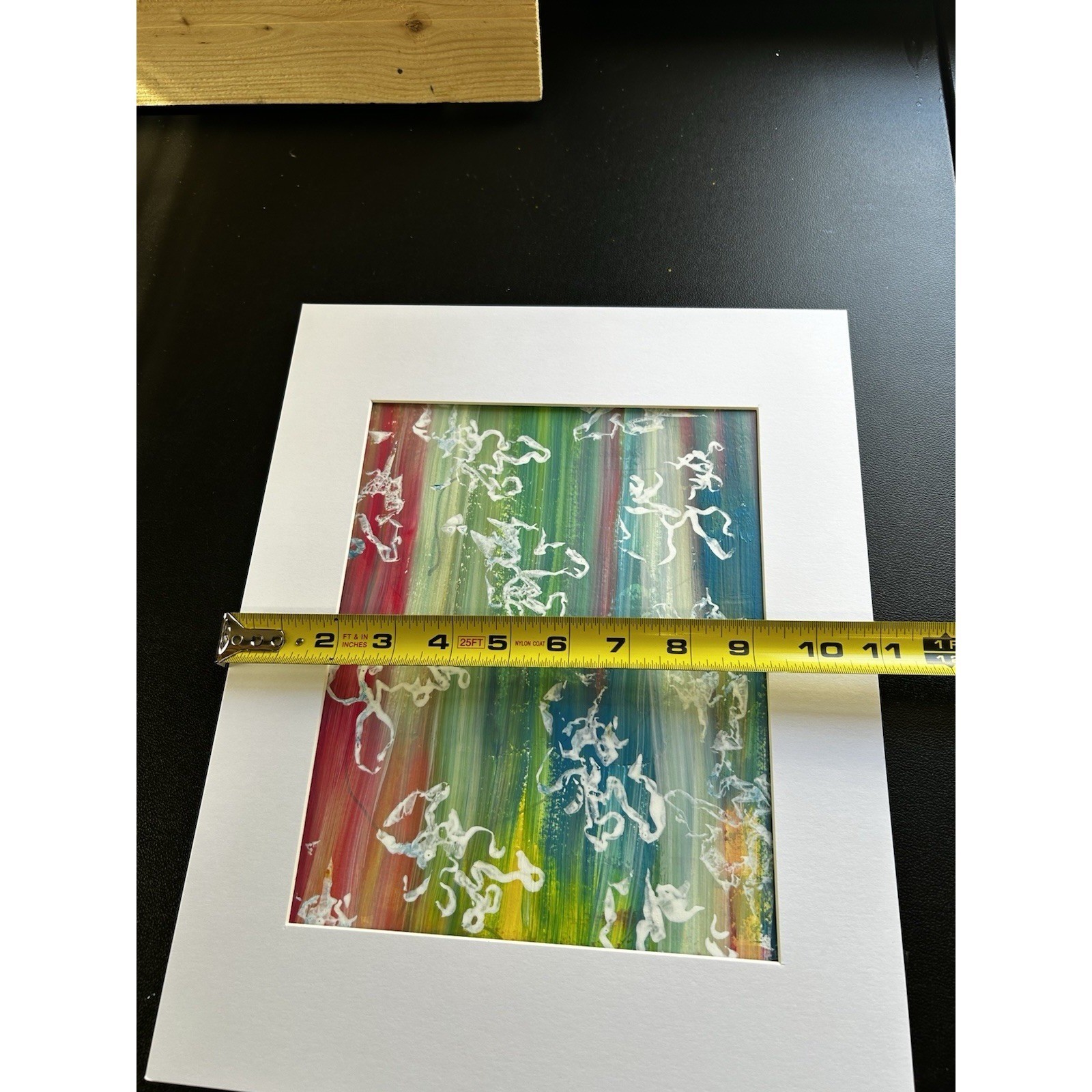Original 11X14 Abstract Expressionism Wall Art PAPER Titled Colorful Illusions