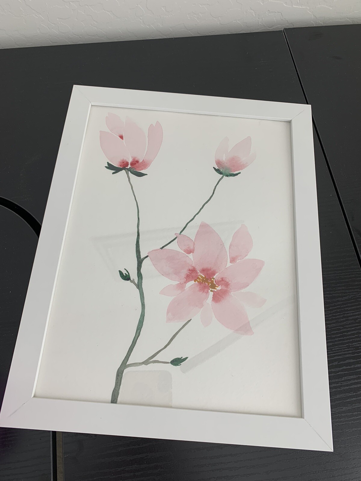 Magnolia watercolor original painting! Botanical wall art.Nature watercolor.