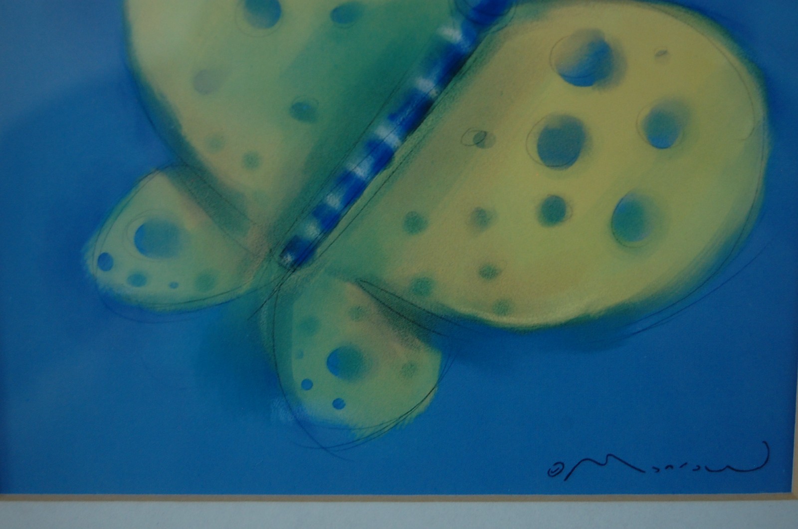 FRAMED VINTAGE 2002 ANTHONY MORROW BUG BRIGHT SERIES COLOR ART PRINT: BUTTERFLY