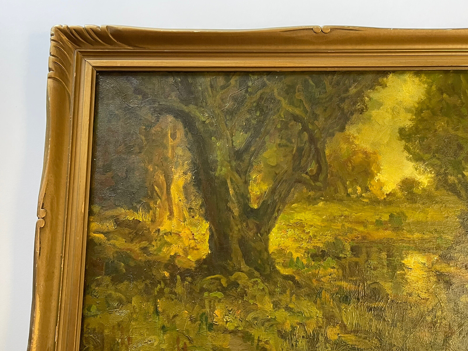 Antique Impressionism Painting American Landscape Ralph Davis Miller Listed Rare