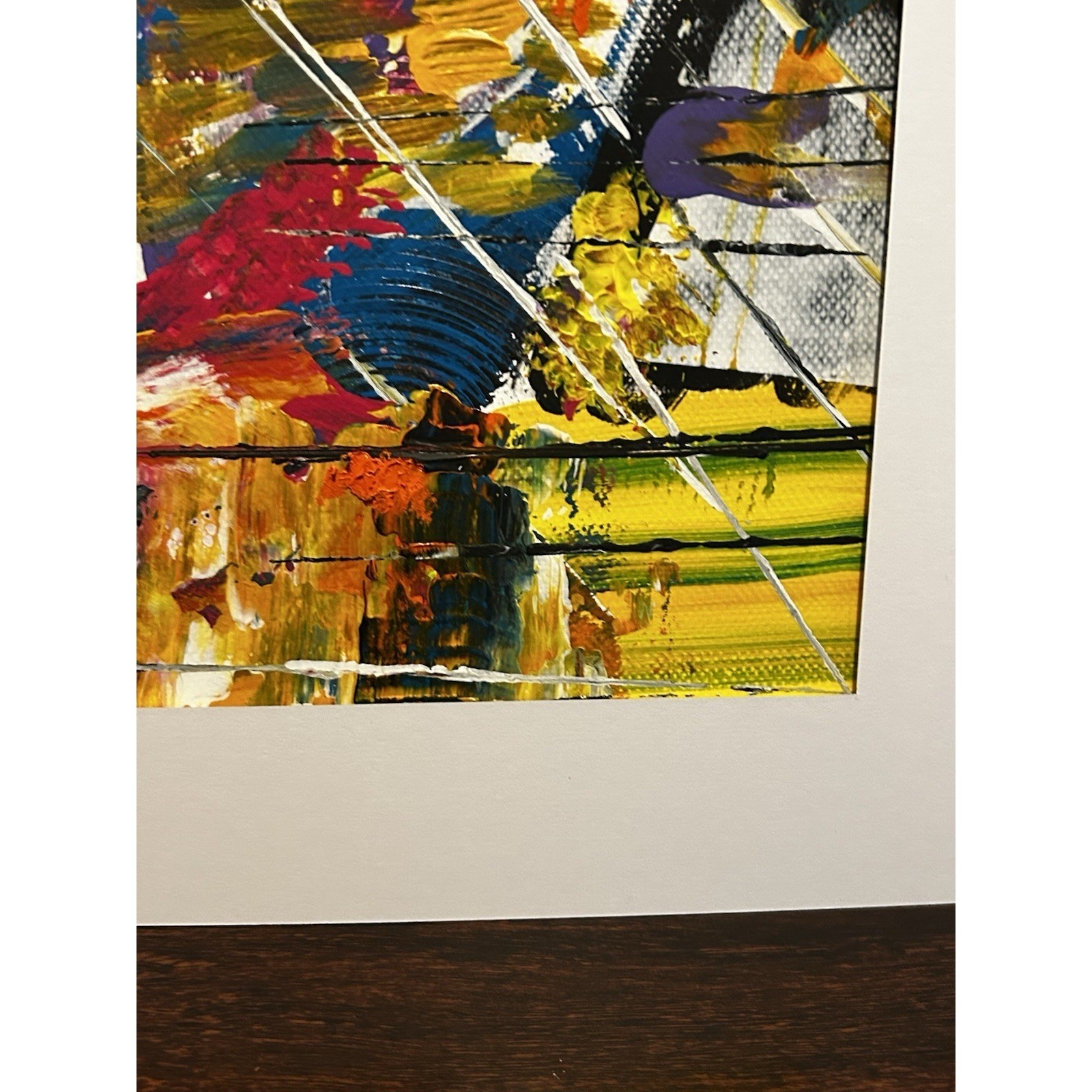 Jodiann Post Paper Painting Acrylic Modern Art Matte Abstract Titled Vertigo