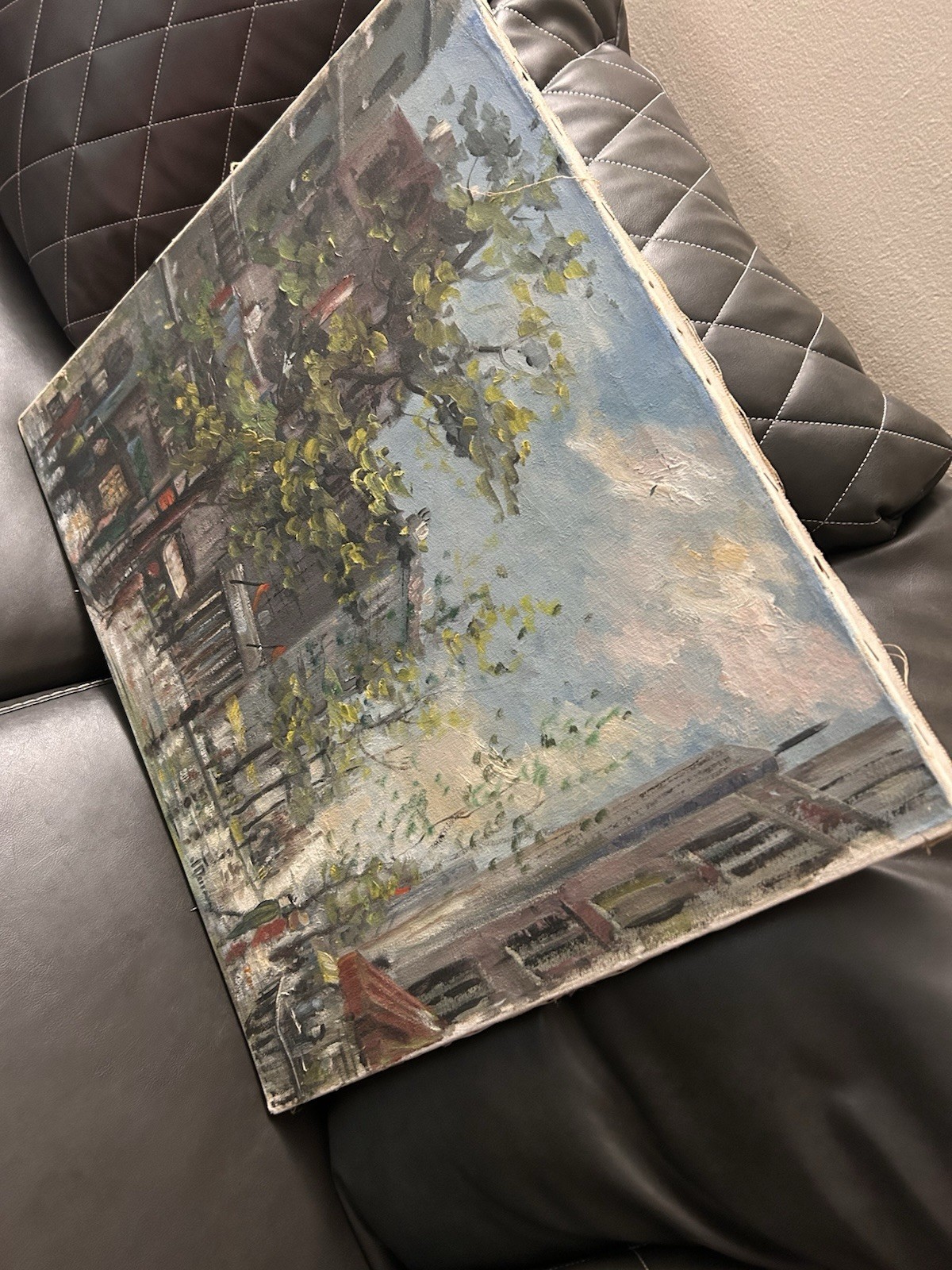 Vintage Original Oil painting On Canvas signed
