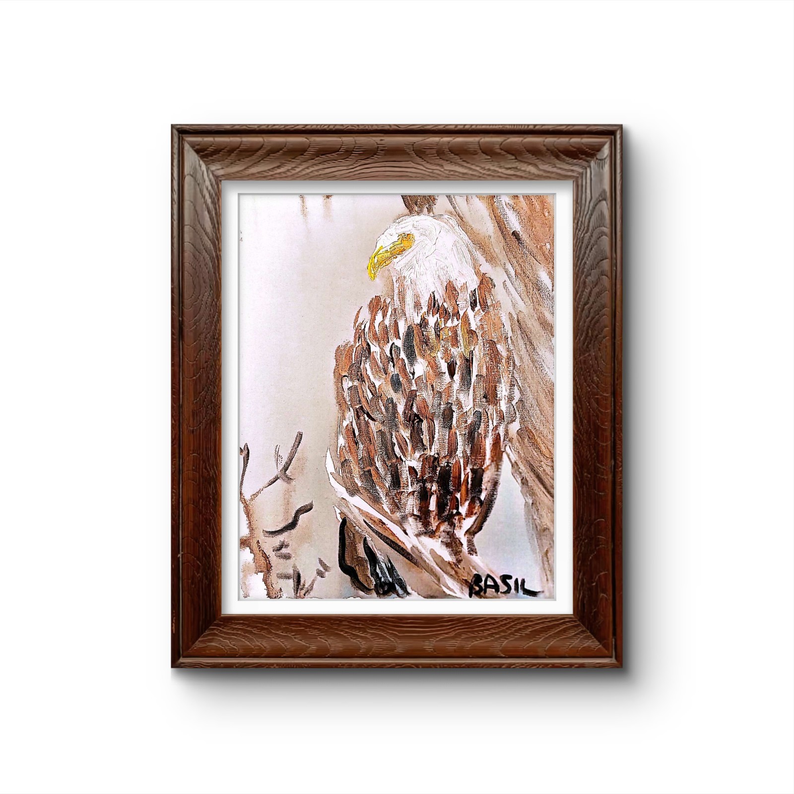 Bald Eagle Contemporary Expressionist Original Painting.