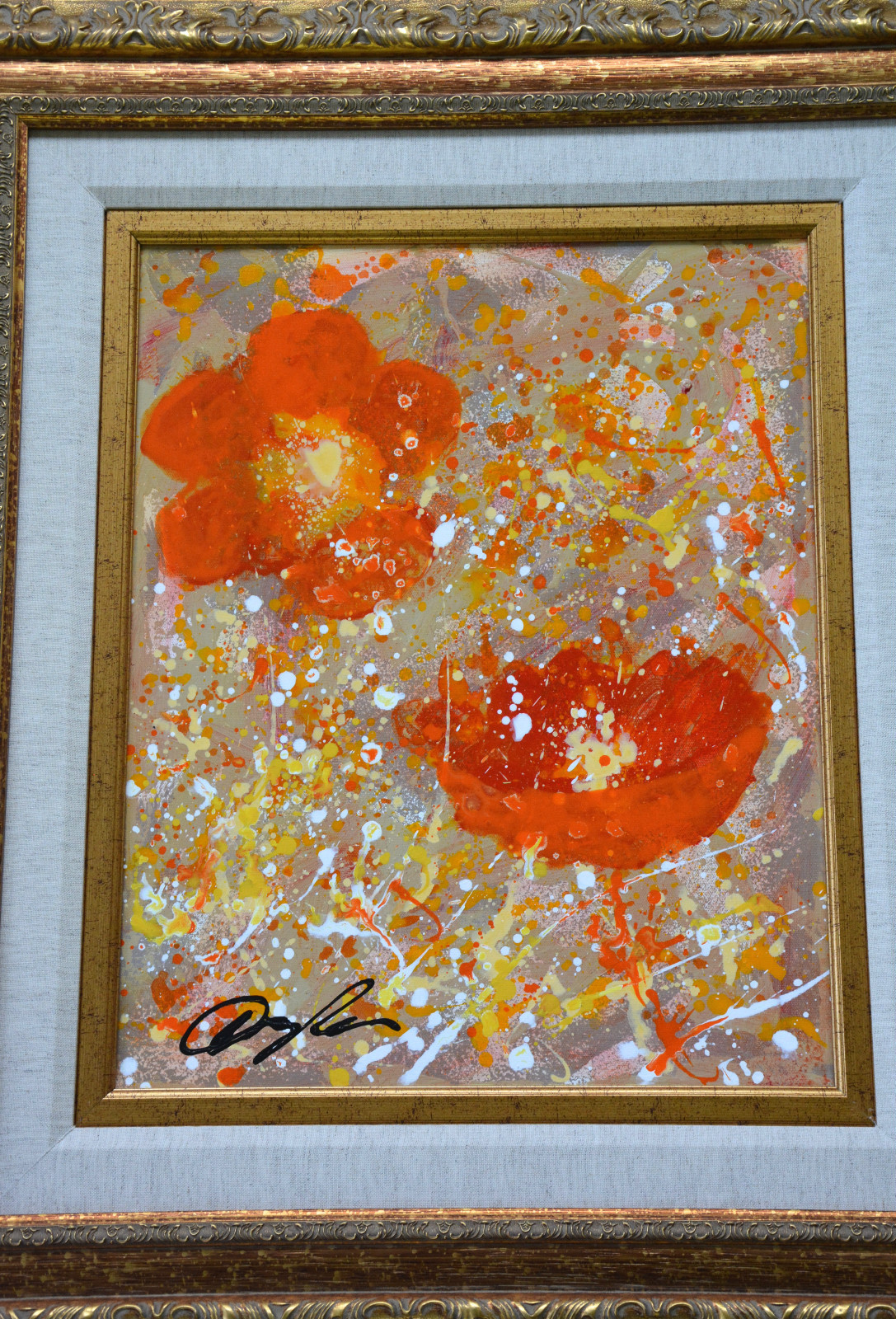Dominic Pangborn ORIGINAL ACRYLIC PAINTING Canvas, Signed, Park West Documents