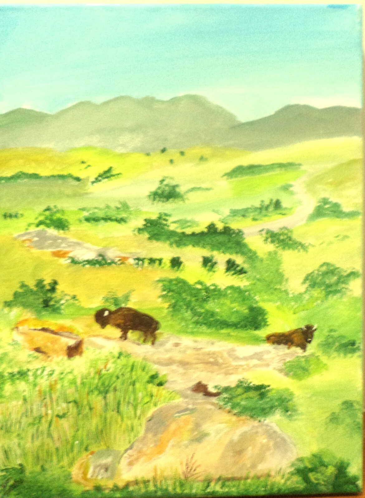 Oklahoma Grazing Painting # 186