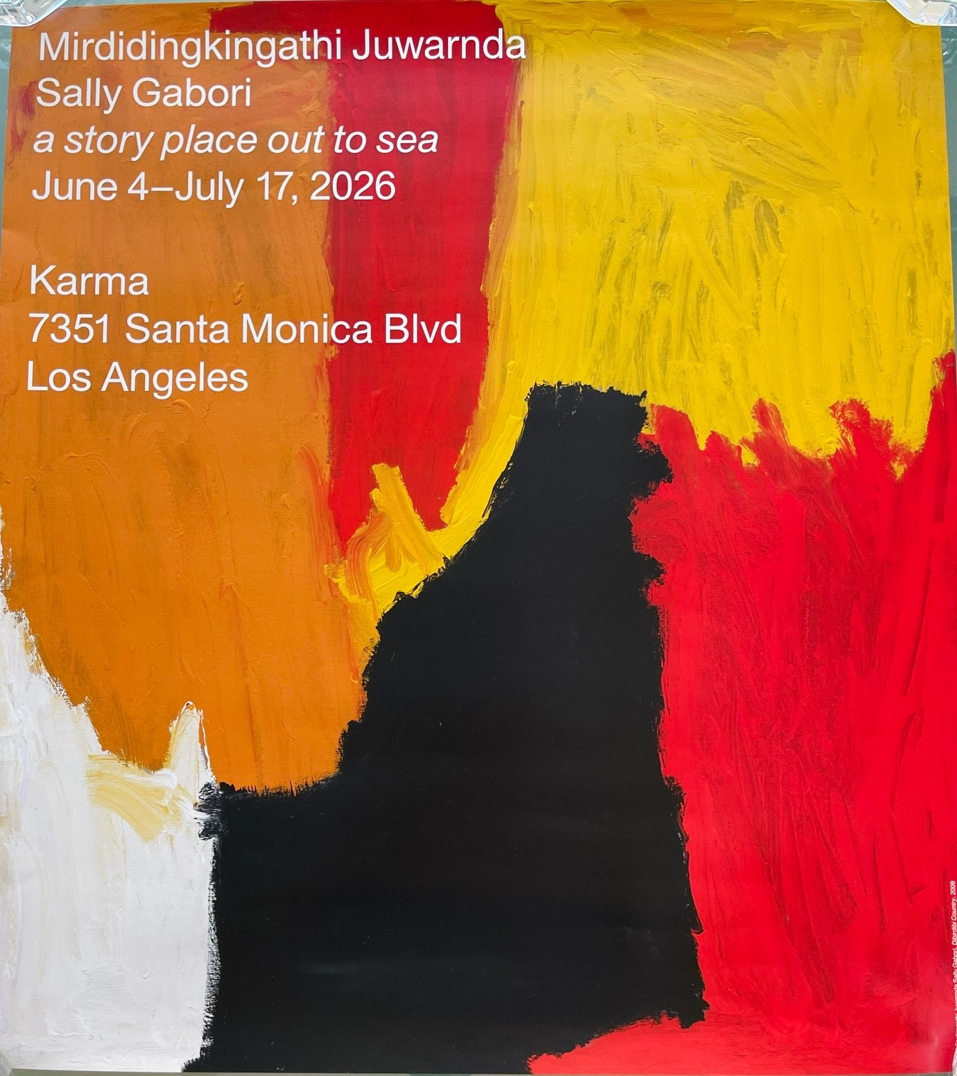 Sally Gabori, Aboriginal Australian artist, poster, new