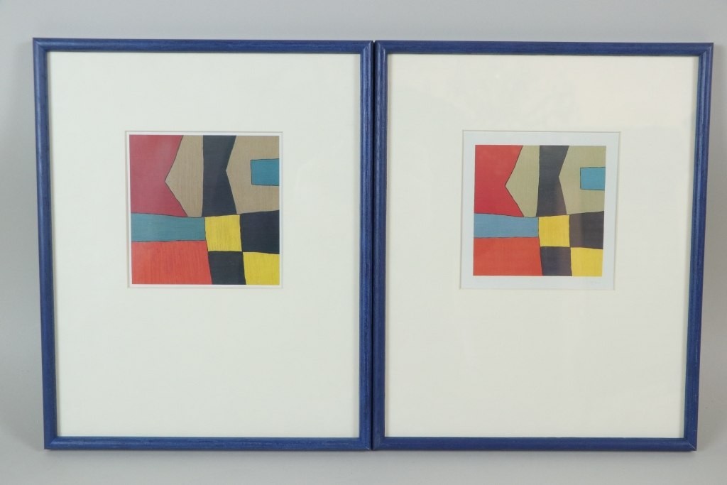 Tetsuo Mizu (1944-2025 Japan) – 9 x Abstract Compositions – Colour Prints