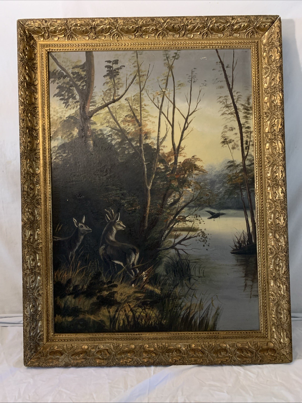 St Louis Molding Factory- R Webber Molding Co Oil Painting, No Name 36”x 27”