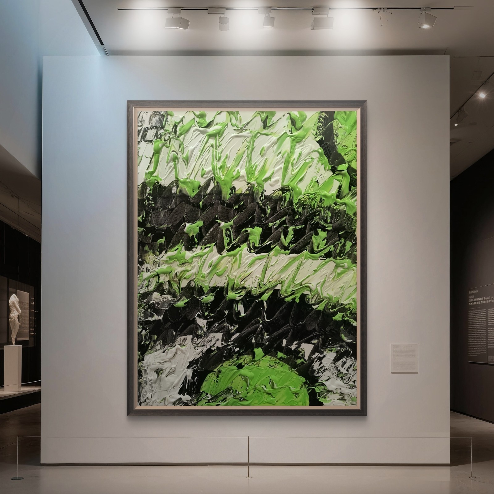 Trey Coppland, Confusions Abstract Acrylic Painting, 24+30 in, Original