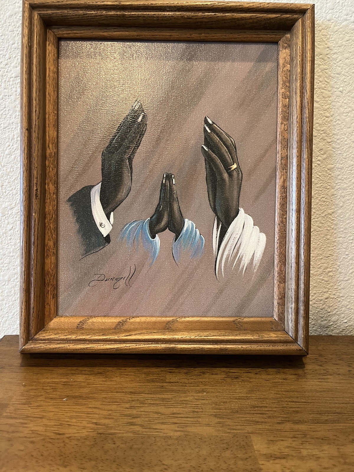 Elaine Dunghill «Family Praying Hands” Art Print 8″x 10»
