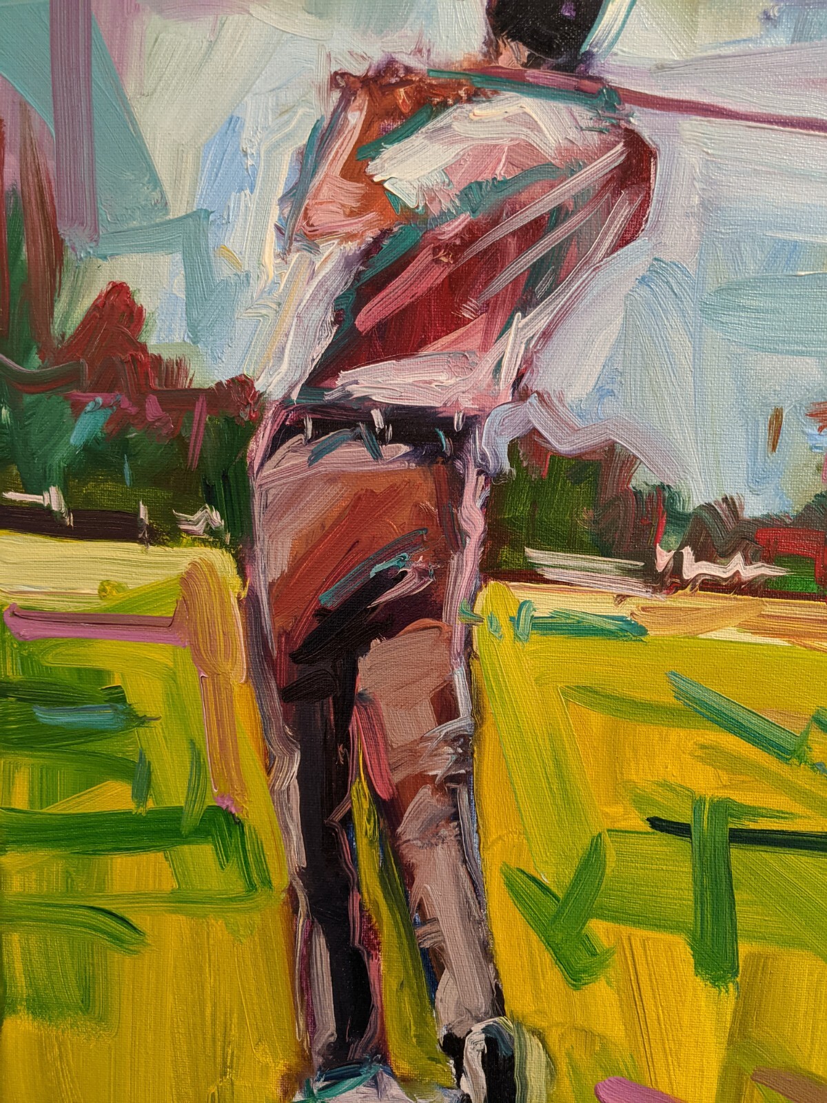 * ~ * S A L E *~* FABULOUS !!! 16X20 GOLF GOLFER MAN «THE SWING» JOSE TRUJILLO