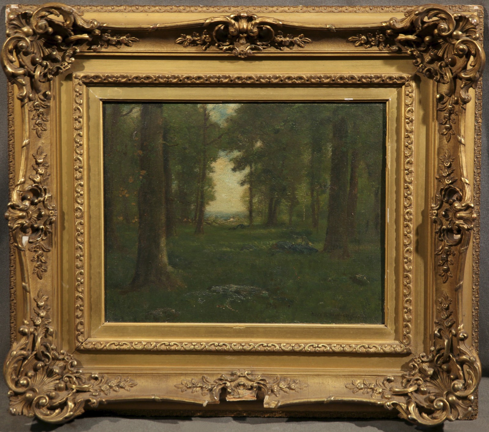 «Forest Clearing» Landscape Att. to Frederick Ballard Williams