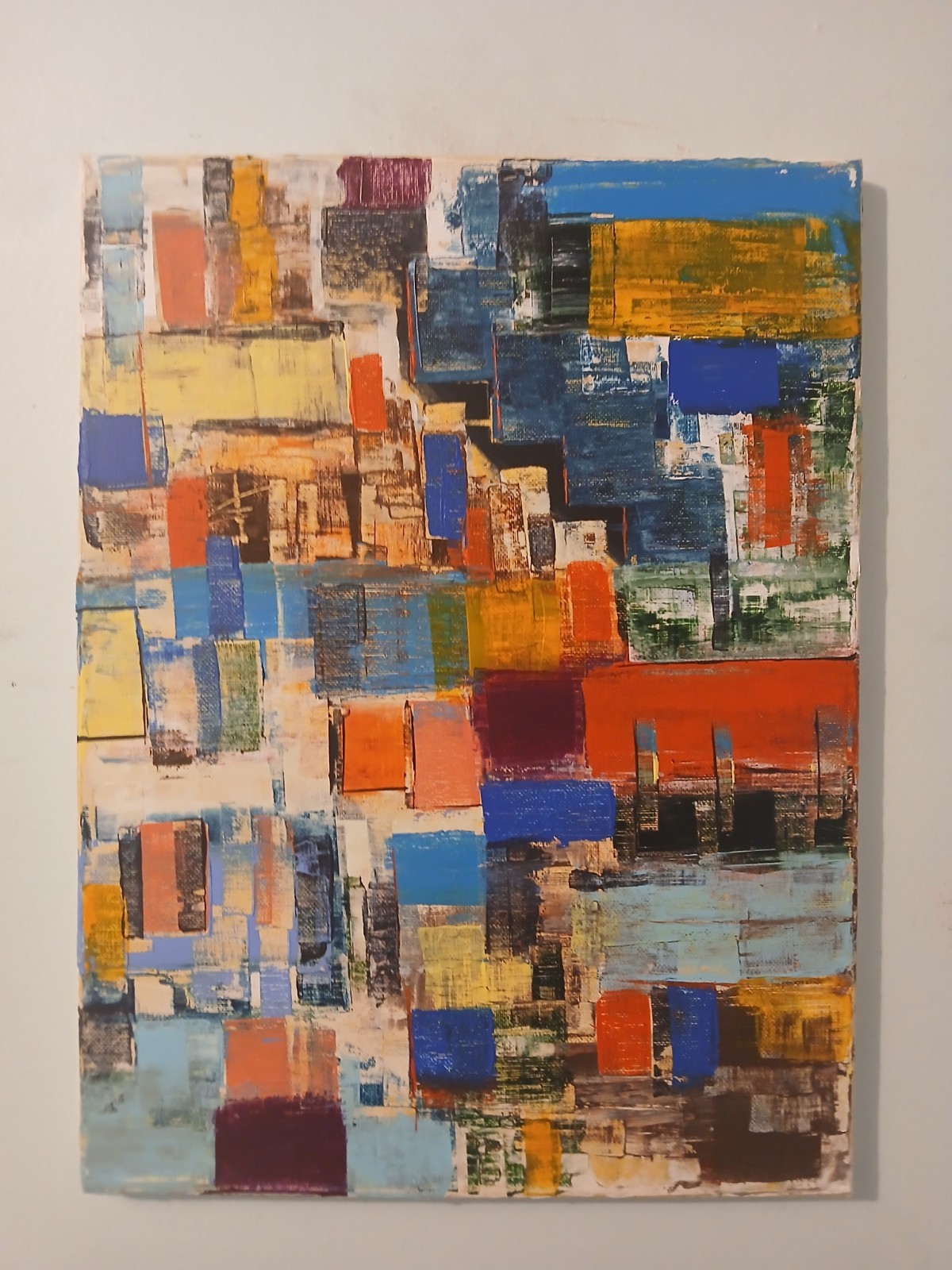 original abstract acrylic painting on canvas