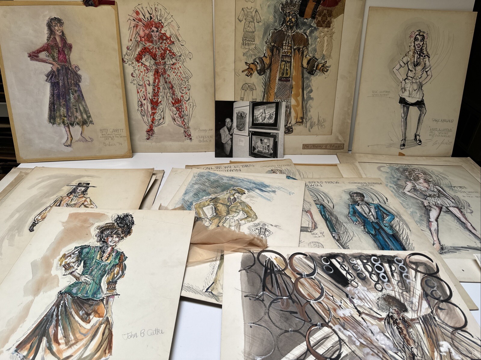 CHARLES BERLINER PAINTING ILLUSTRATION COSTUME DESIGN COLLECTION LISTED FAMOUS