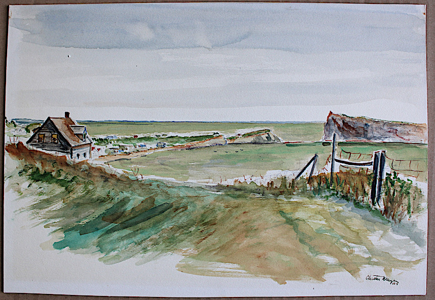 1950 CHESTER J. MAYER Painting WISCONSIN CALIFORNIA Listed Burnham Hill, Wi