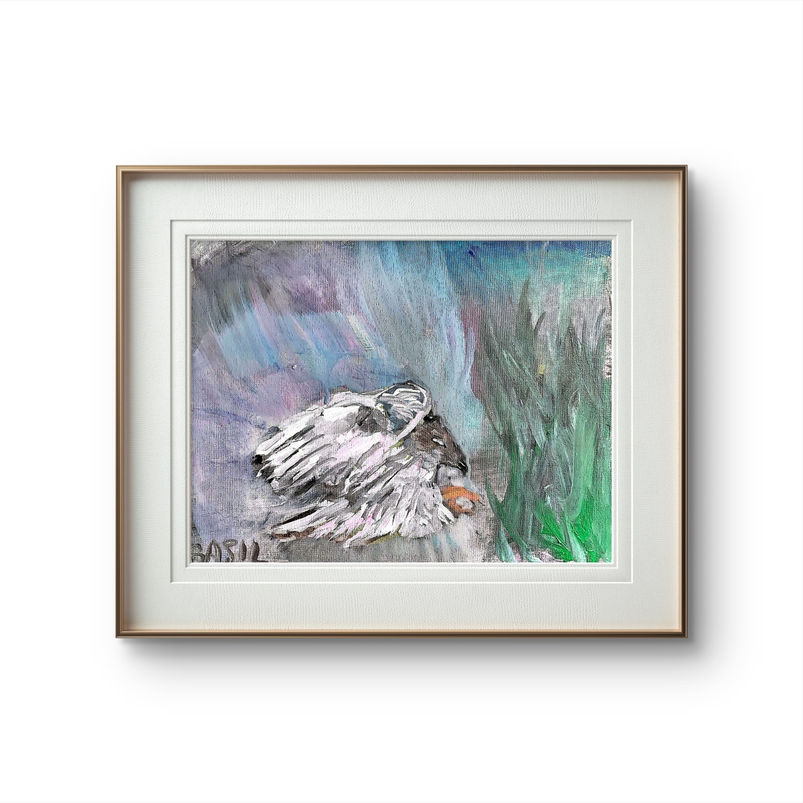 Hawk Attack Original Expressionism Acrylic Abstract Canvas