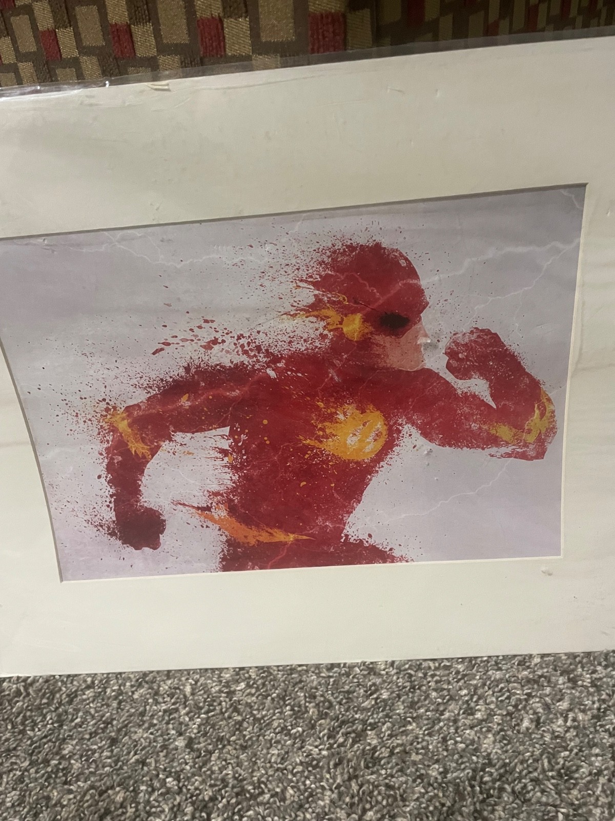 Batman and Flash watercolor paintings original