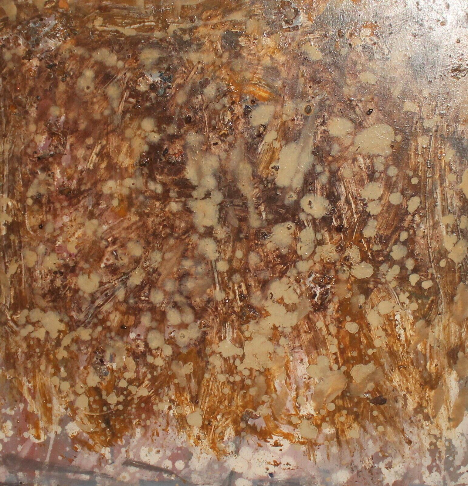 Contemporary Oil Painting Abstract Composition Collage