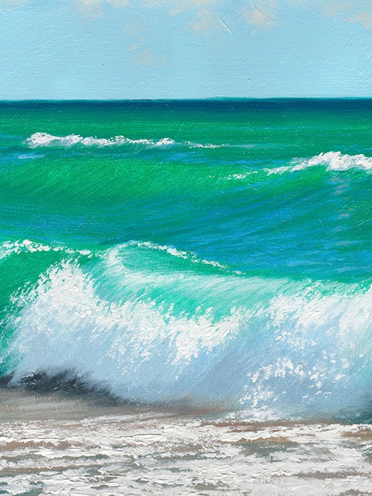 SEA PEACE II – Original Oil Painting 18″x14″ | SEA PEACE Series | NO FRAME