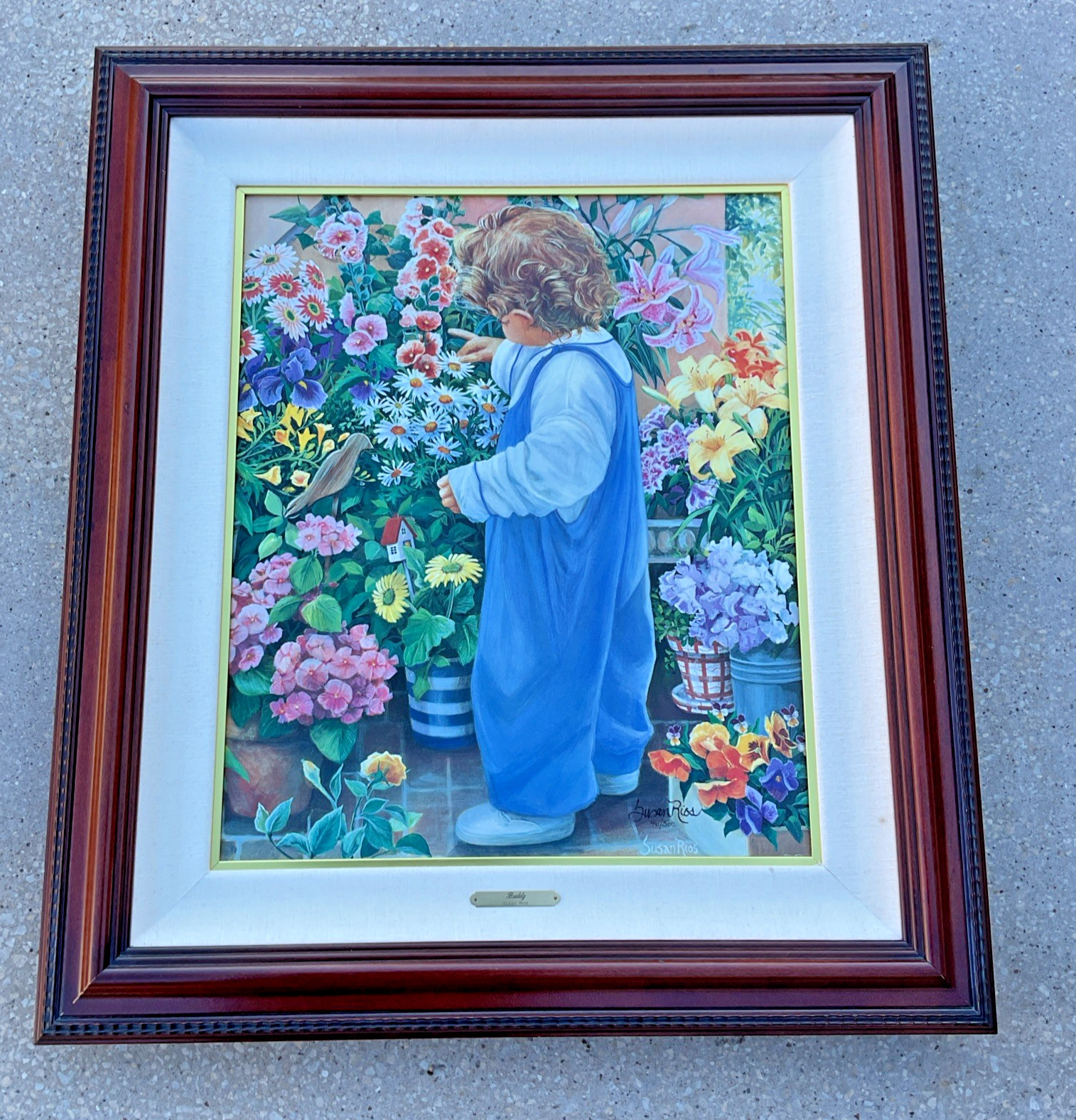 BUDDY Limited Edition on CANVAS Numbered and signed by Susan Rios 46/500