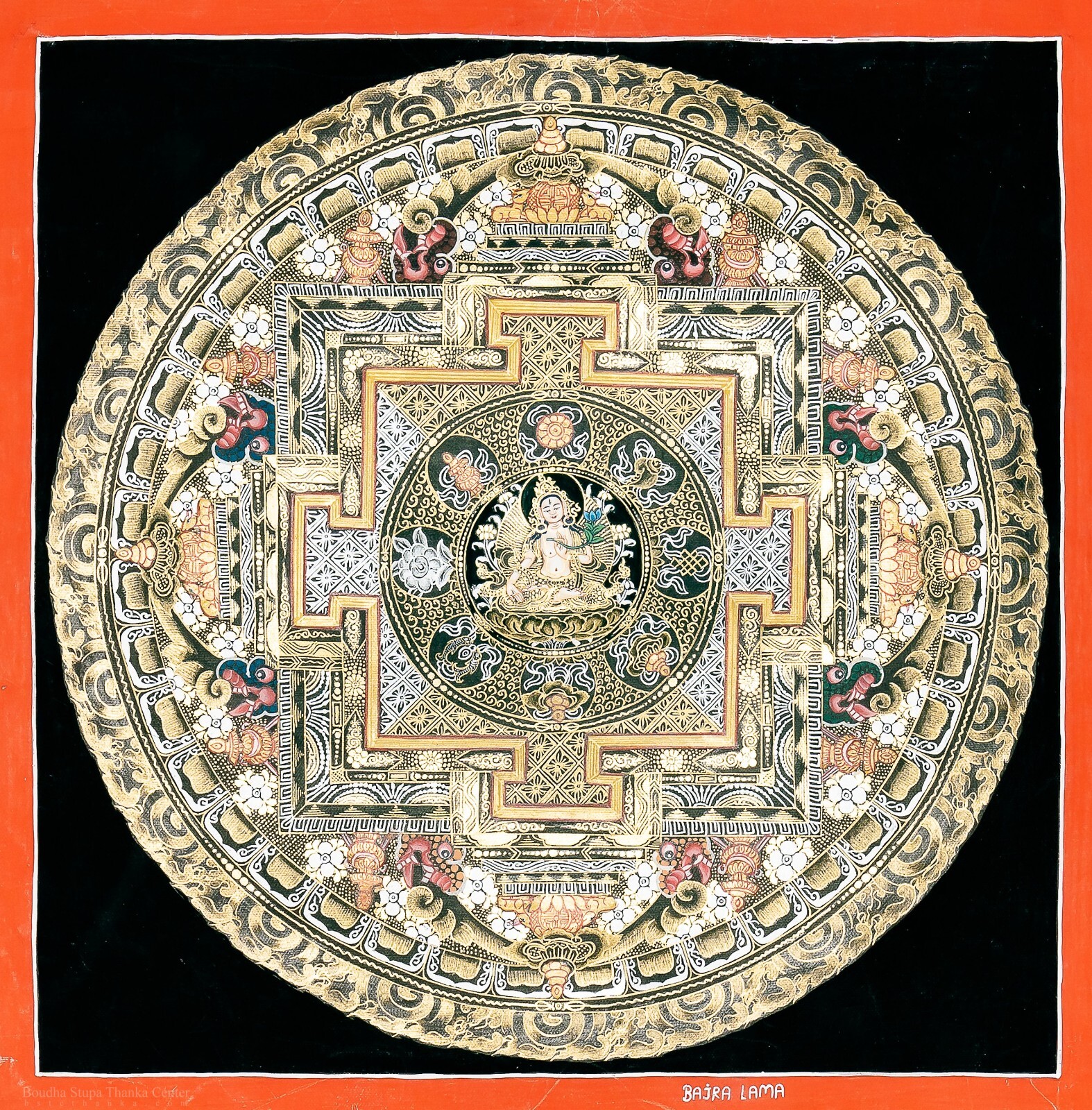 White Tara Mandala – Embodiment of Compassion, Longevity, and Healing