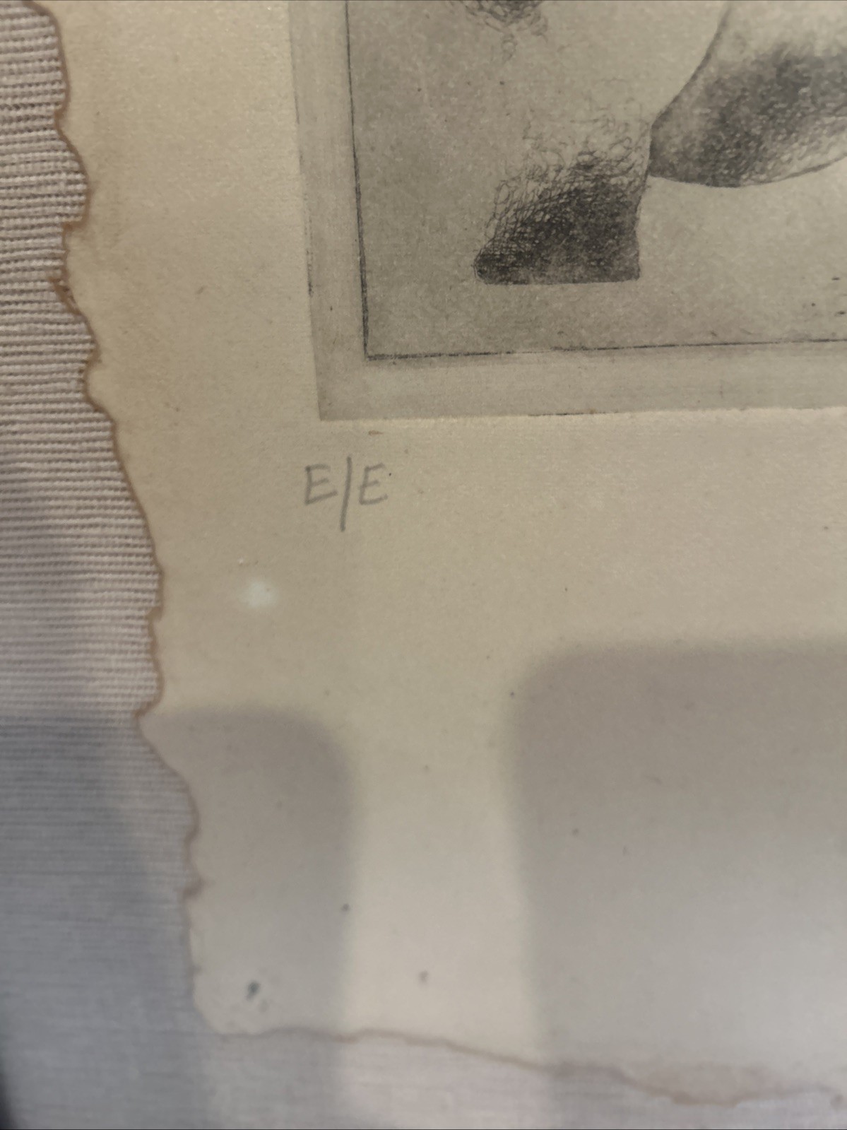 Armando Villagran Original Lithography 1986 Art Frame