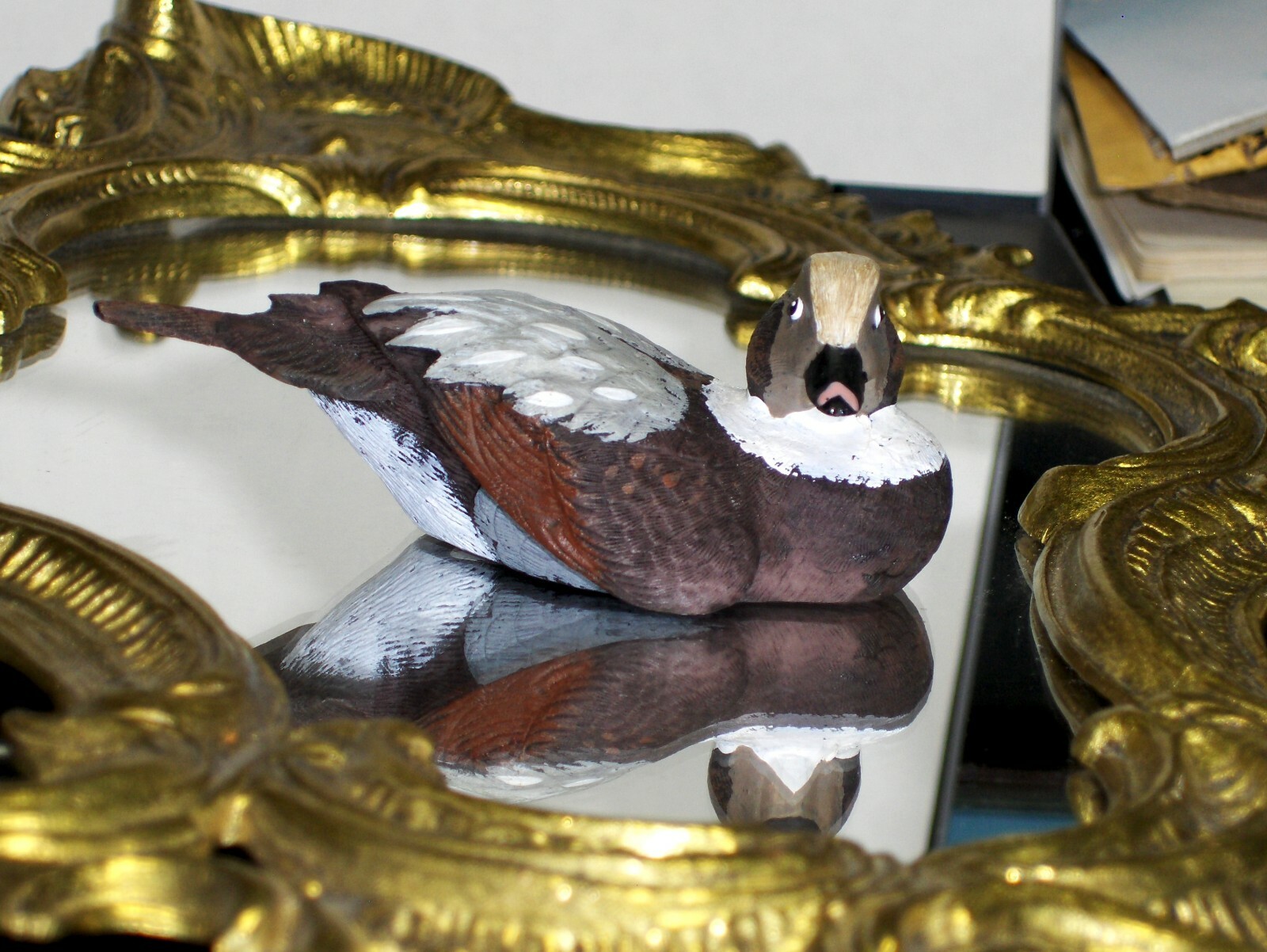 Little Wild Duck Gorgeous Hand Painted Decoy Art Nature’s Window R. Desjardins