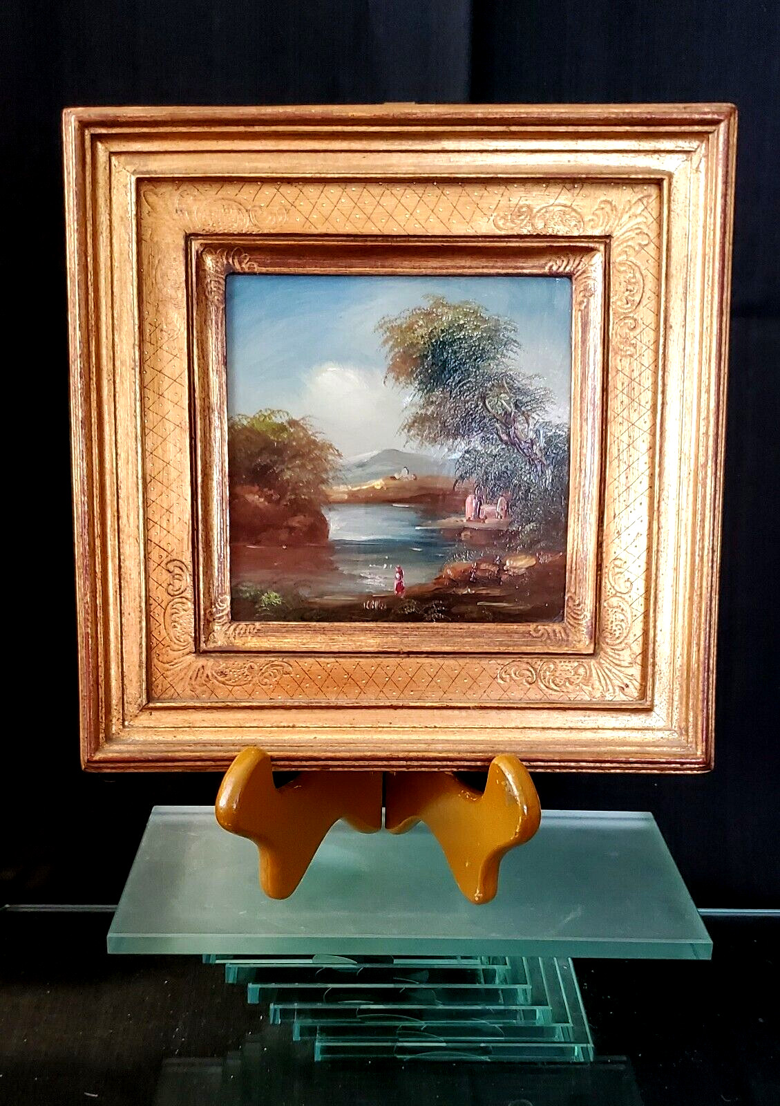 MERRILL CHASE GALLERIES ORIGINAL LAND & WATERSCAPE FRAMED OIL PAINTING BY WILKES