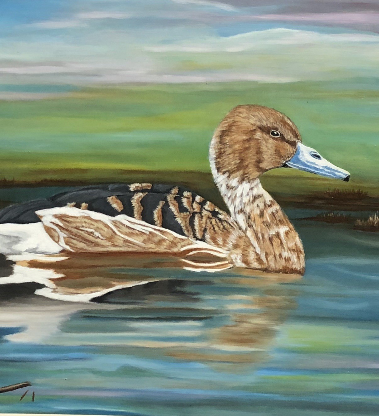 Fulvous Whisling Duck Original Art by Arkansas Artist Leah Smith