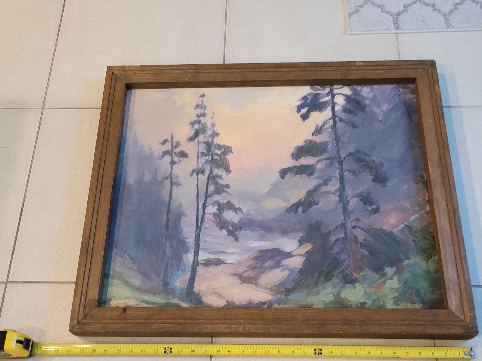 Alex Poplaski (1906-1988) Impressionist Oil On Canvas Landscape Painting 32×26